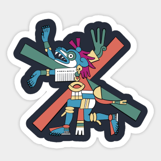 The Underworld Dog God of the Aztecs Sticker